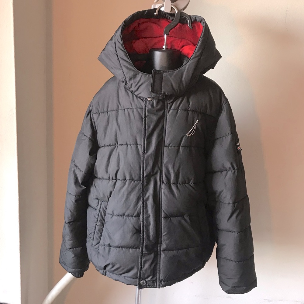 💙Boys Nautica Puff Coat Navy Blue Size 8💙